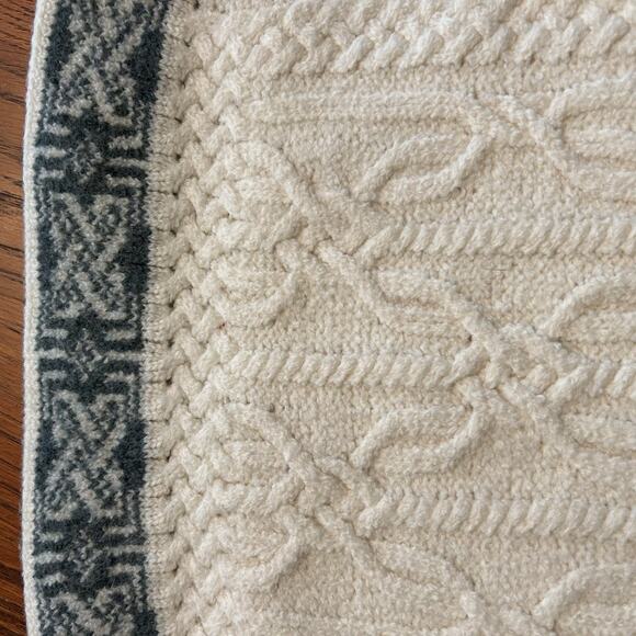 Aran Mor Ireland 100% Super Soft Merino Cool Pillow Sham Case 18" x 14" Teal - Picture 9 of 11